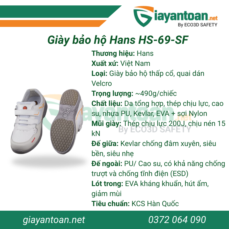 Giày bảo hộ Hans HS-69-SF