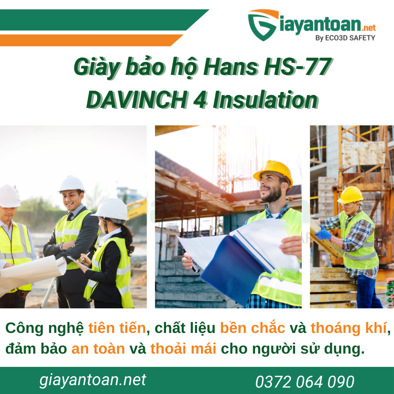 Giày bảo hộ Hans HS-77 DAVINCH 4 Insulation