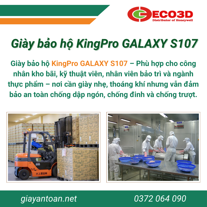 Ứng dụng Giày bảo hộ KingPro GALAXY S107