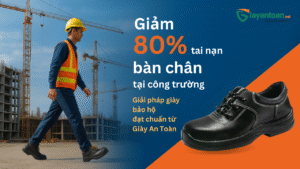 Nhà thầu xây dựng sử dụng giày bảo hộ Giày An Toàn