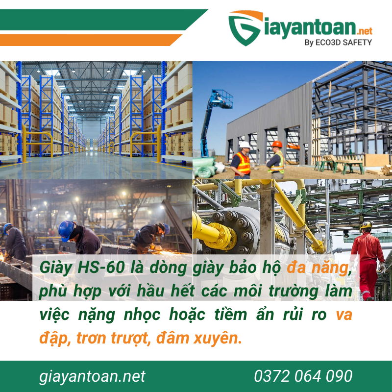Đặc điểm Giày bảo hộ Hans HS-60