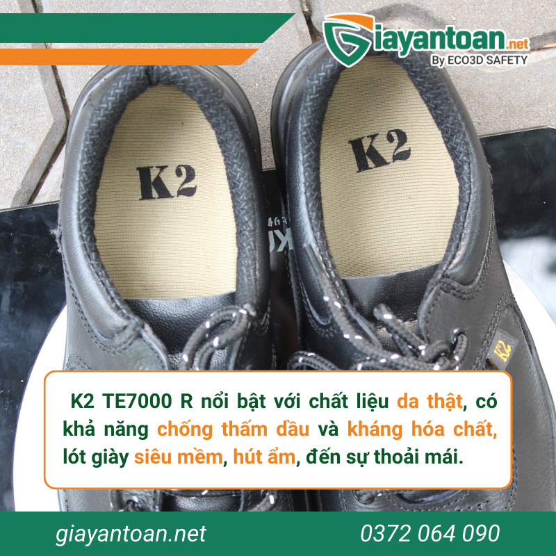 Ứng dụng Giày bảo hộ K2 TE7000 R