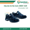 Giày bảo hộ Hàn Quốc Ziben 162N cao cổ chính hãng, da thật, chống trơn trượt và chống đâm xuyên
