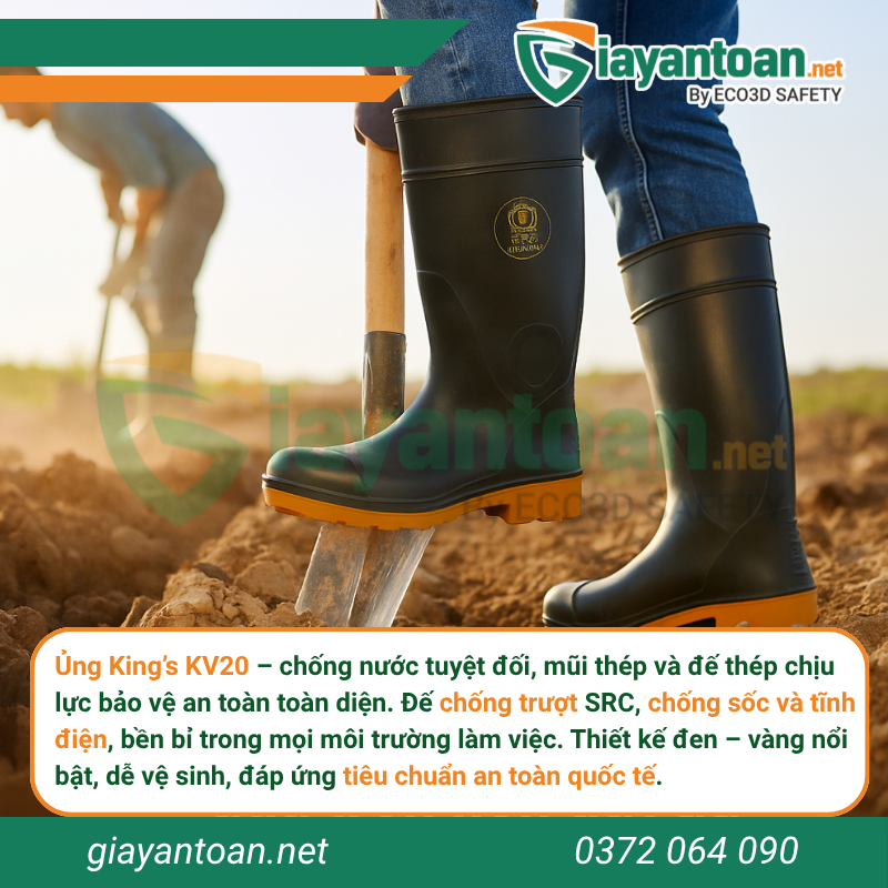 công dụng Ủng bảo hộ Kings KV20