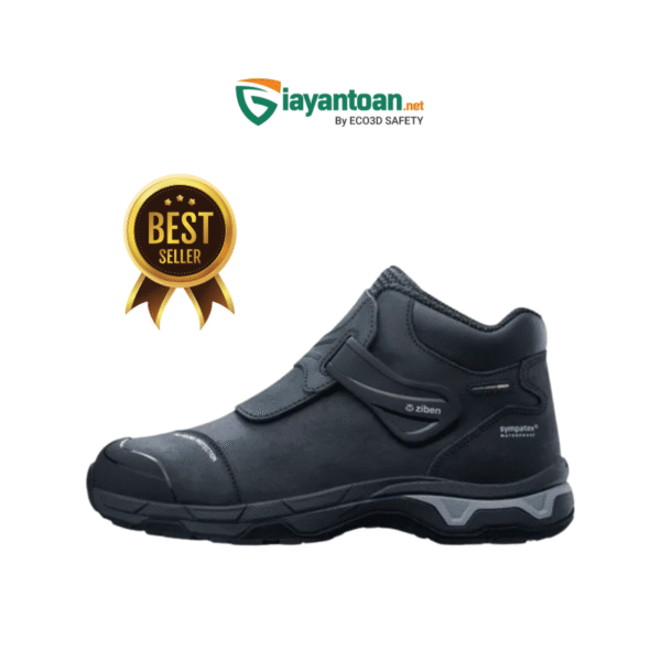 Giày bảo hộ Ziben 255 da bò chống thấm SYMPATEX, đế Nitrile chịu nhiệt
