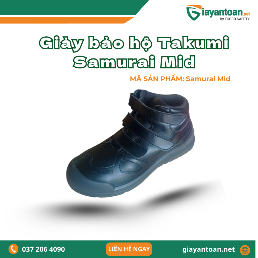 Giày bảo hộ Takumi Samurai Mid