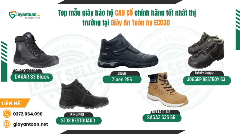 Top các mẫu giày cao cổ nổi bật tại Giày An Toàn
