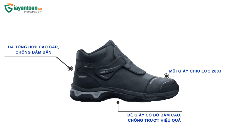 Giày Bảo Hộ Ziben 255 – Phong Cách Hàn Quốc, Êm Nhẹ Và Chắc Chắn