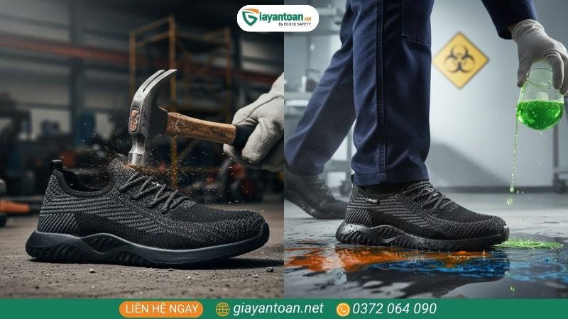 Công dụng của giày bảo hộ siêu nhẹ trong lao động và sản xuất