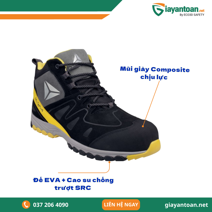 Đặc điểm nổi bật của Giày Bảo Hộ Delta Plus MANHATTAN S3 SRC