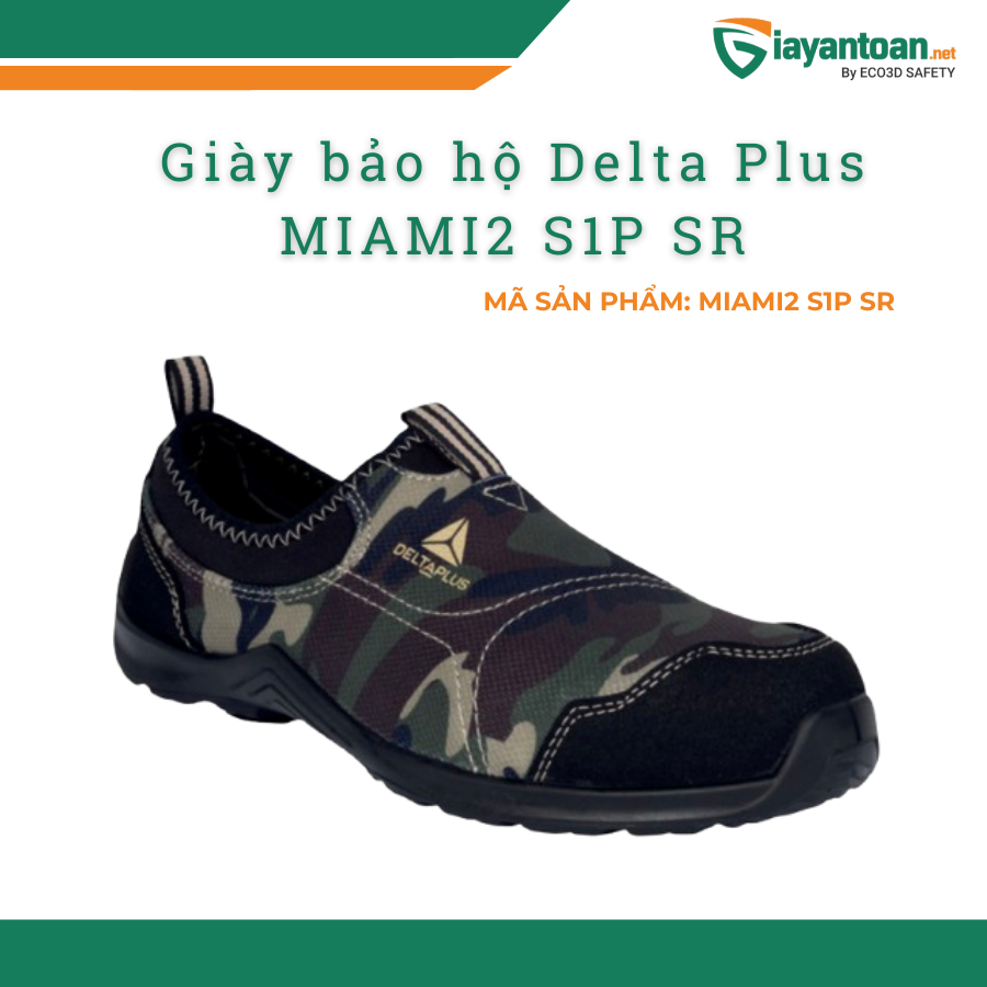 Giày bảo hộ lao động Delta Plus MIAMI2 S1P SR