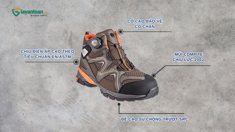 Giày bảo hộ cách điện Hans HS-78 Hàn Quốc