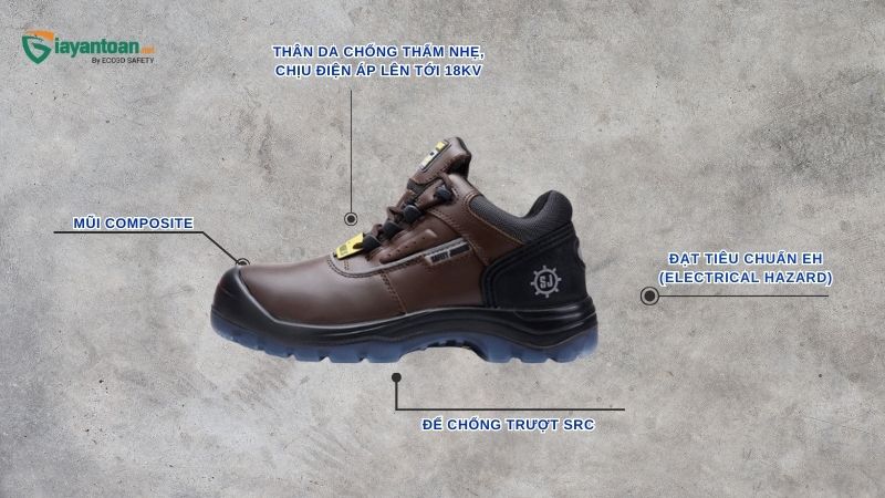 Giày bảo hộ cách điện Jogger 18kV Pluto-EH